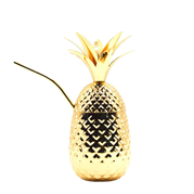 47 Ronin Pineapple med sugrör Guld 455 ml