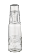 Glaskaraff -Old Fashioned-, 1 liter, 30cl glas inkl