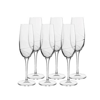 Luigi Bormioli Aero Champagneglas 23,8 cm 23,5 cl 6 st Klar