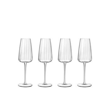 Luigi Bormioli Optica Champagneglas Dia 6,7 x 21 cm 21 cl 4 st Klar
