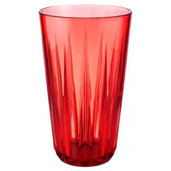Crystal Dricksglas, Röd, 50cl