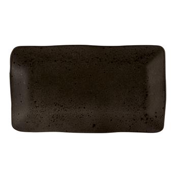 Black ironstone uppläggningsfat, rektangulär, 35x21cm, 4st/fp