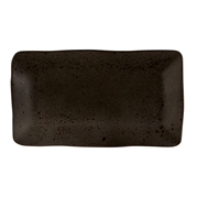 Black ironstone uppläggningsfat, rektangulär, 35x21cm, 4st/fp