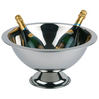 Champagnekylare, spegelpolerad (mattpolerad kant), rostfri, D: 45/21cm, höjd: 23cm, 12L