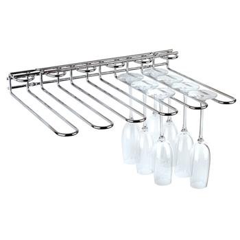 Glas rack, glashållare för 20 glas, 45x32cm, vinglas hållare, uppskruvbar, vinglasrack.