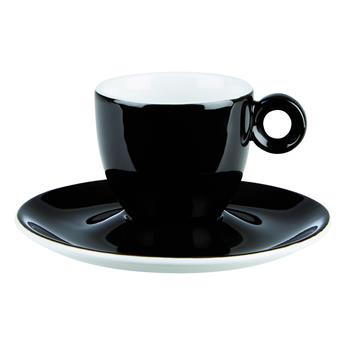 Espresso fat, svart, 12,5cm, 12st/fp