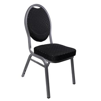 Banquet aluminium stol, svart