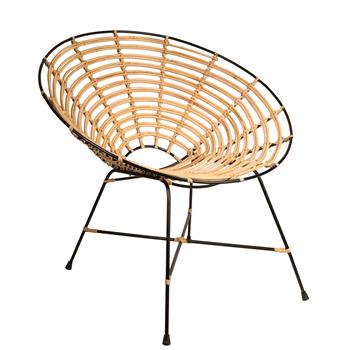 Kubu rund rattan stol, 79x71,5x76 cm
